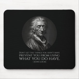 John Locke Quote - Political Philosophy Clical Lib Mouse Mat