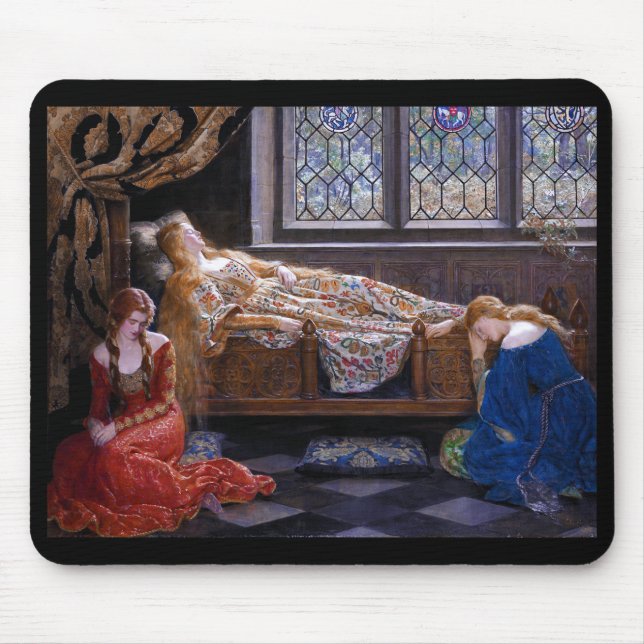 John Maler Collier , “ sleeping Beauty ” Mouse Mat (Front)