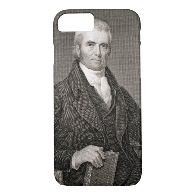 John Marshall (1755-1835), engraved by Asher Brown Case-Mate iPhone Case (Back)