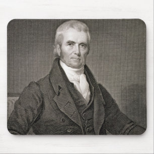 John Marshall (1755-1835), engraved by Asher Brown Mouse Mat