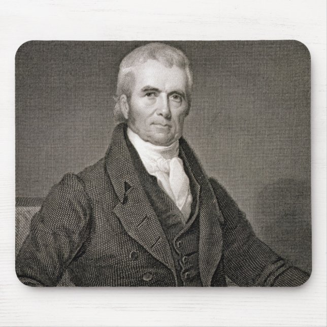 John Marshall (1755-1835), engraved by Asher Brown Mouse Mat (Front)
