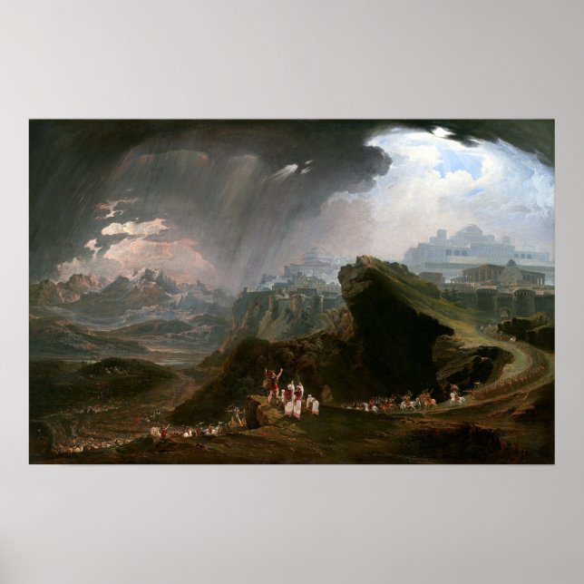 John Martin Joshua Commanding the Sun to Stand Poster (Front)
