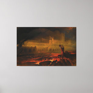 John Martin - Pandemonium Canvas Print