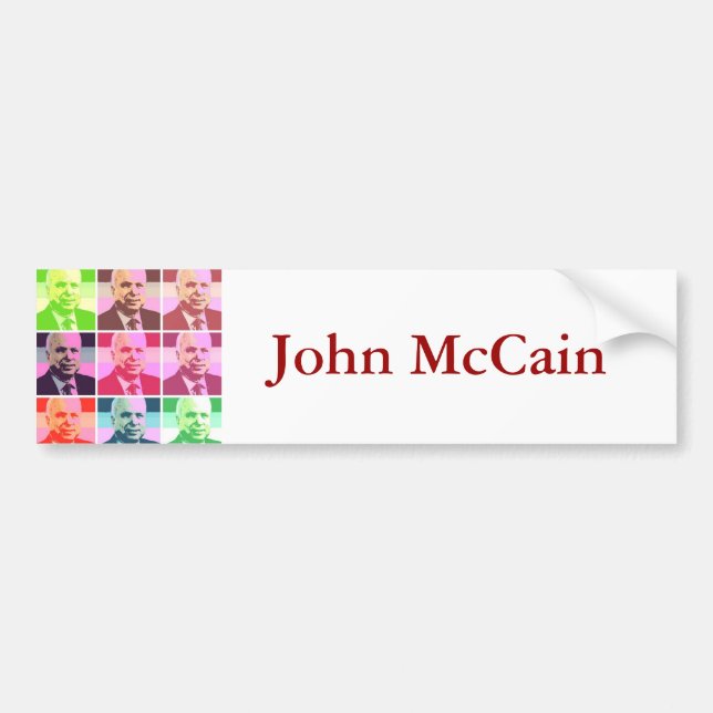 John McCain Bumper Sticker (Front)