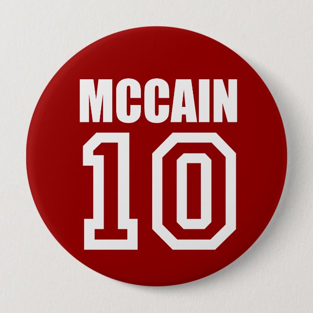 JOHN MCCAIN Election Gear 10 Cm Round Badge (Front)