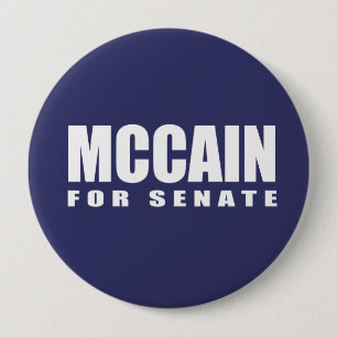 JOHN MCCAIN Election Gear 10 Cm Round Badge