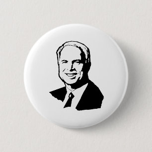 John McCain Gear 6 Cm Round Badge