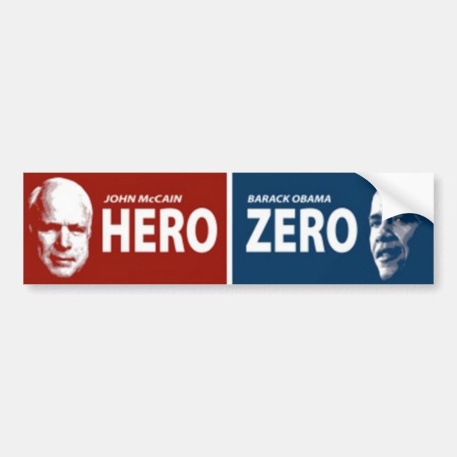 John McCain Hero Bumper Sticker (Front)