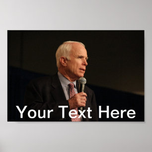 John McCain Personalised Small Poster