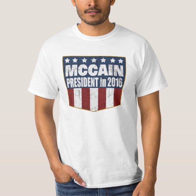 John McCain President in 2016 T-Shirt (Front)