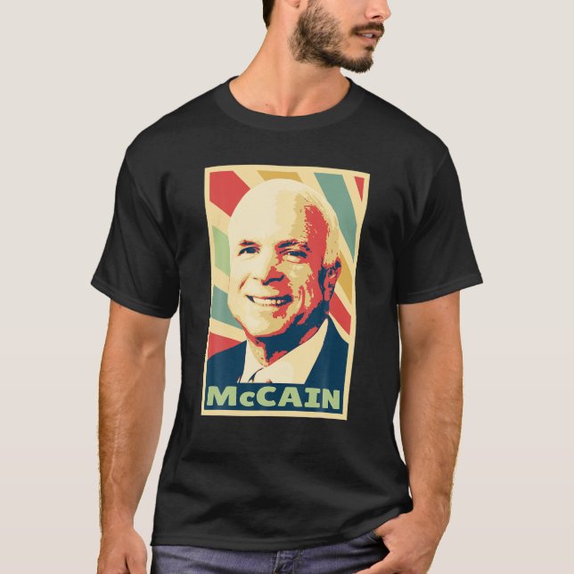 John Mccain Vintage Colours T Shirt (Front)