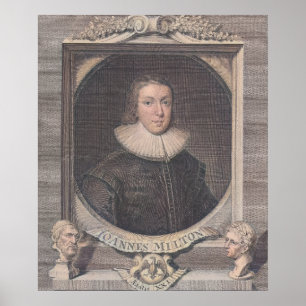 John Milton – Poet Poster