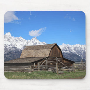 John Moulton Barn Grand Tetons National Park Wy Mouse Mat