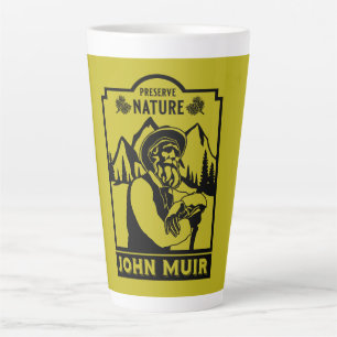 John Muir American Conservator Latte Mug