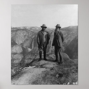 John Muir and Teddy Roosevelt Poster