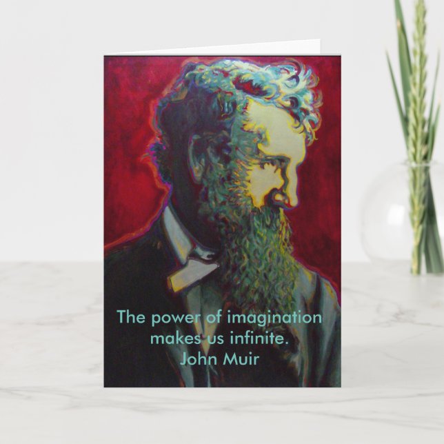 John Muir Naturalist Blank Greeting Card Nature (Front)
