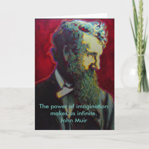 John Muir Naturalist Blank Greeting Card Nature
