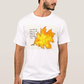 John Muir Quote Nature Leaf T-Shirt