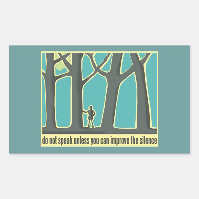 John Muir Quote Rectangular Sticker (Front)