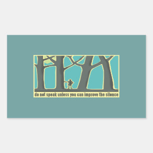 John Muir Quote Rectangular Sticker