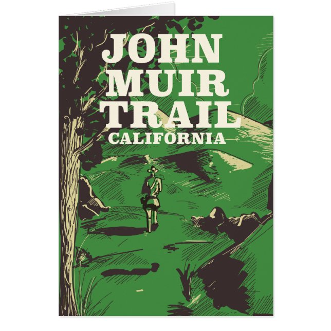 John Muir Trail California travel poster. (Front)