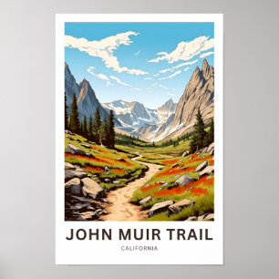 John Muir Trail California Travel Print