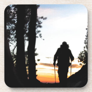 John Muir Trail Hiker 2 - Sierra Nevada Mountains Coaster