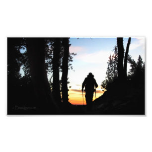 John Muir Trail Hiker 2 - Sierra Nevada Mountains Photo Print