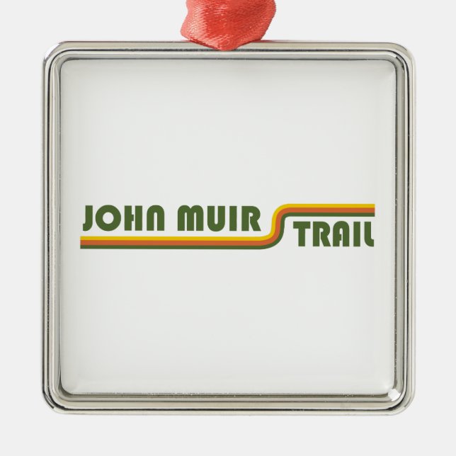 John Muir Trail Metal Tree Decoration (Front)