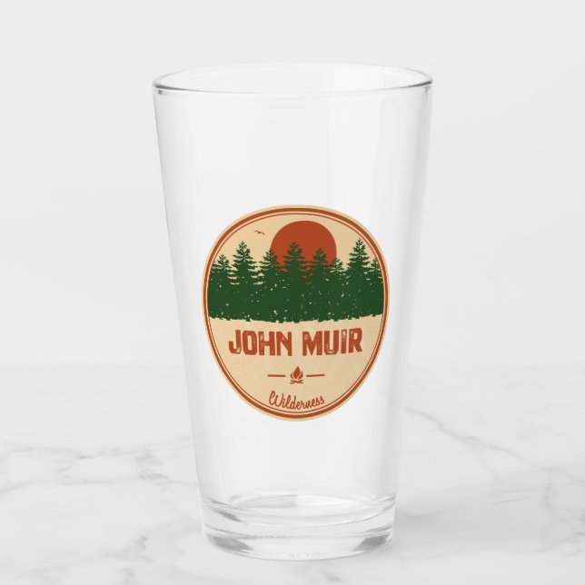 John Muir Wilderness California Glass (Front)