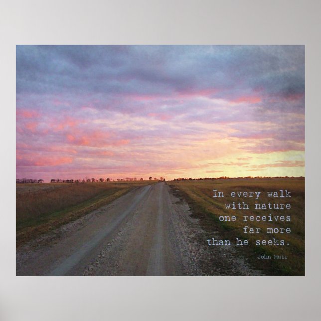 John Muir's Walk Poster (Front)