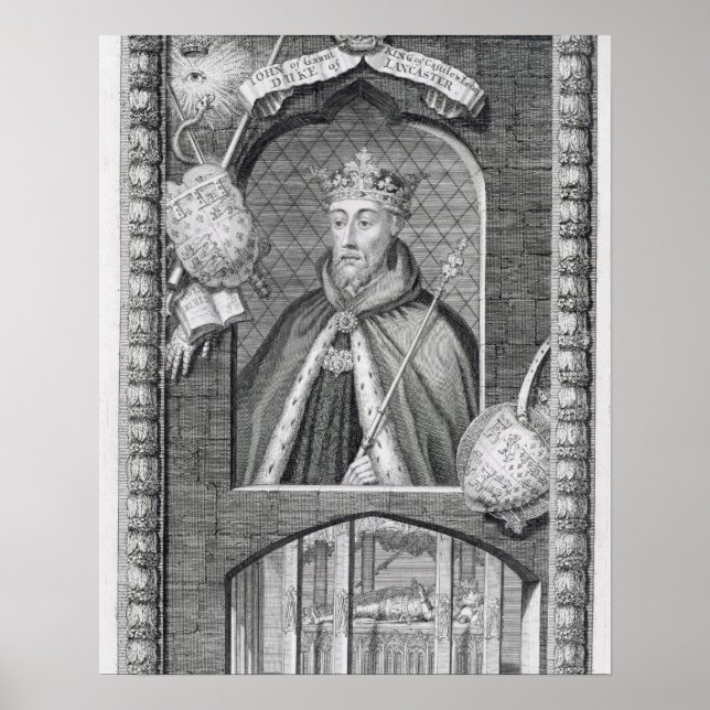 John of Gaunt, Duke of Lancaster (1340-99) after a Poster (Front)