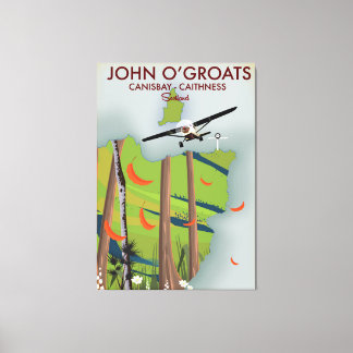john o'groats Canisbay Caithness Scotland Canvas Print