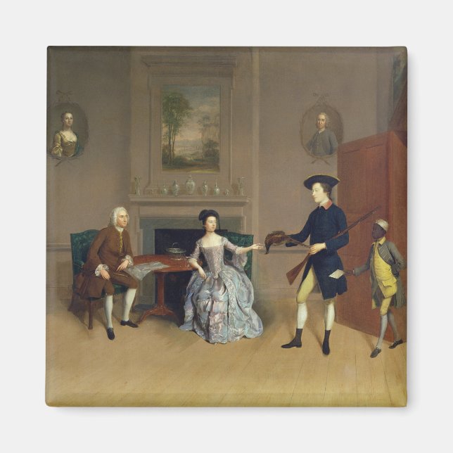 John Orde, with his wife Anne, and his eldest Son, Magnet (Front)