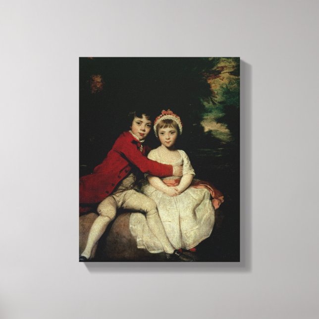 John Parker and his sister Theresa, 1779 Canvas Print (Front)