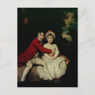 John Parker and his sister Theresa, 1779 Postcard