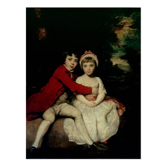 John Parker and his sister Theresa, 1779 Postcard