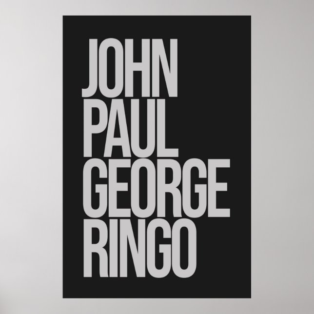John Paul George Ringo Poster (Front)