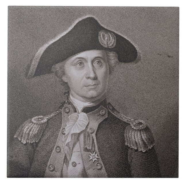 John Paul Jones (1747-92), engraved by James Barto Tile (Front)