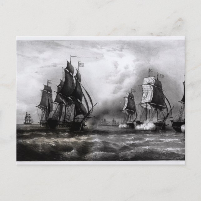 John Paul Jones's 'Ranger' Ship, 1793 Postcard (Front)