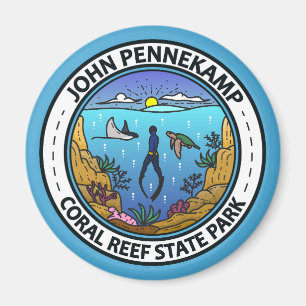 John Pennekamp Coral Reef State Park Travel Art Magnet