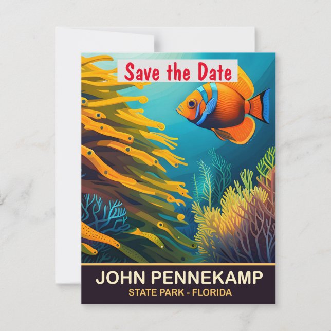 John Pennekamp, State Park, FL, Travel Postcard (Front)