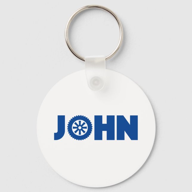 John Petrol Head Key Ring (Front)