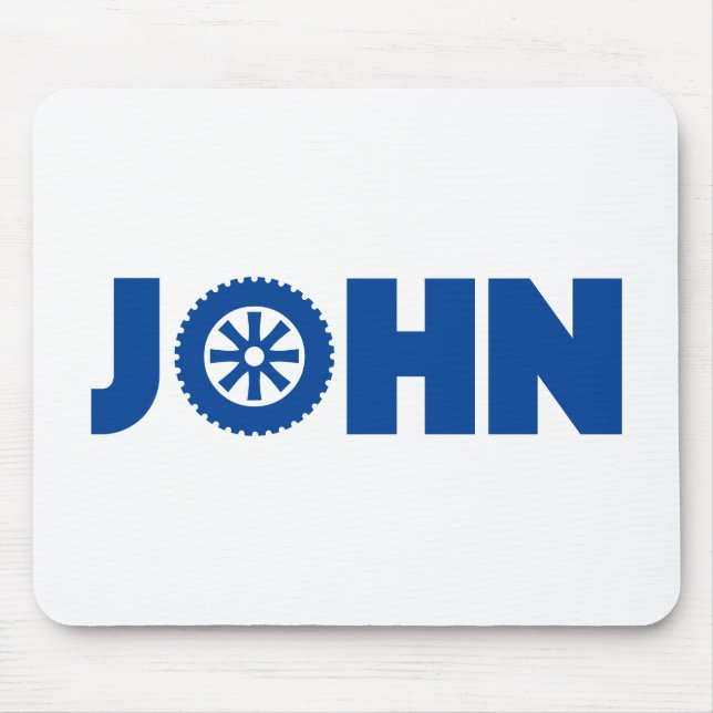 John Petrol Head Mouse Mat (Front)