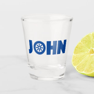 John Petrol Head Shot Glass