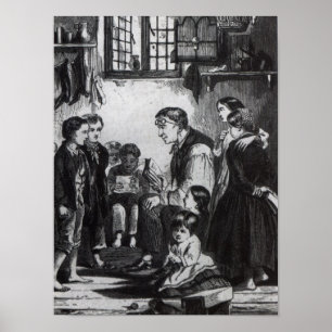 John Pounds teaching children in his home Poster