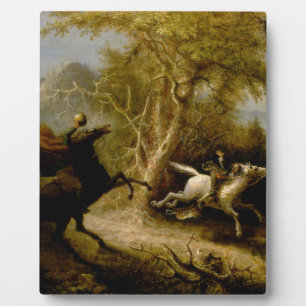 John Quidor Legend of Sleepy Hollow Headless Horse Plaque