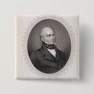 John Quincy Adams 15 Cm Square Badge