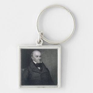 John Quincy Adams, engraved by John Wesley Paradis Key Ring