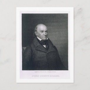 John Quincy Adams, engraved by John Wesley Paradis Postcard